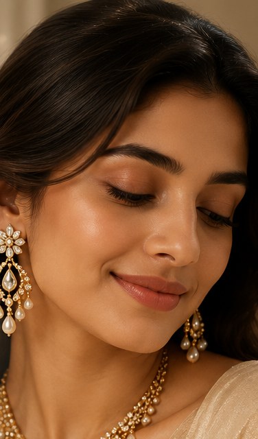 Model wearing Ornamentaa jewellery